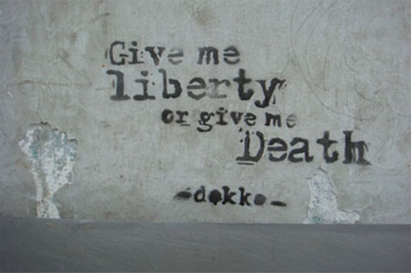 A stencil of Dokko (spray). Photo Maria Antonietta Malleo