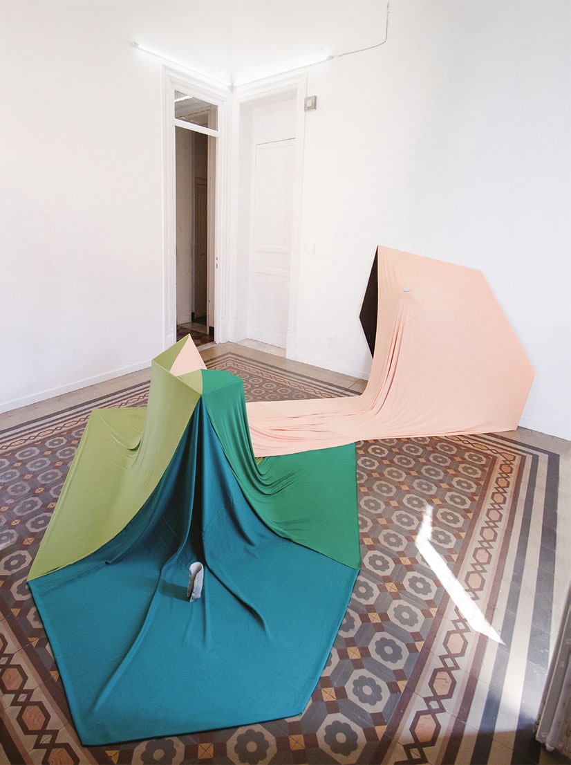 Campostabile, Abito nella casa di fronte, 2018, installation view, Tutto Porto. Lo spazio cristallino del tungsteno, 2018, Palazzo Briuccia, Palermo. Courtesy the artist