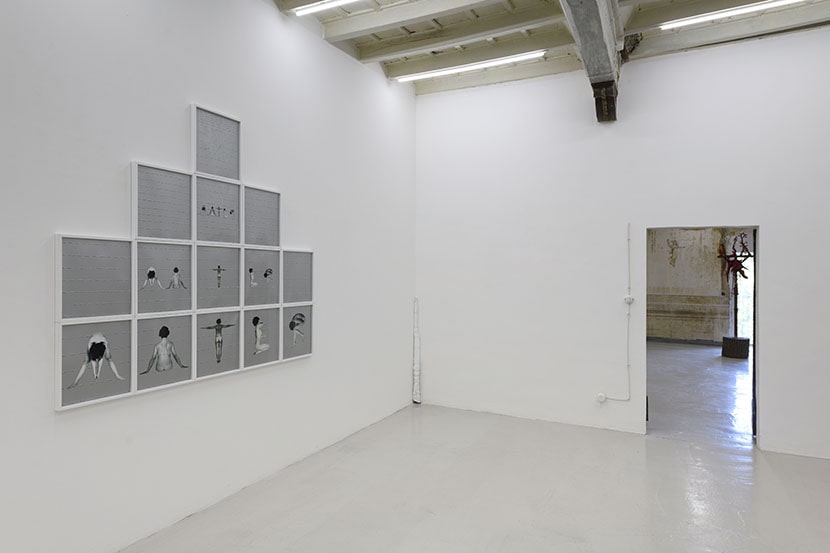 Tomaso Binga, Mater, 1977-2015, una veduta della mostra Straperetana 2023, Ultramoderne, Pereto (AQ). Foto Giorgio Benni. Courtesy Galleria Tiziana di Caro, Napoli, Galleria Frittelli Arte, Firenze