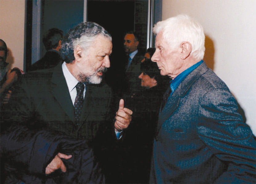 Bruno Corà ed Enrico Castellani, 2003 Bruno Corà ed Enrico Castellani, 2003